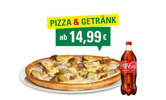 Produktbild Pizza & Getränk